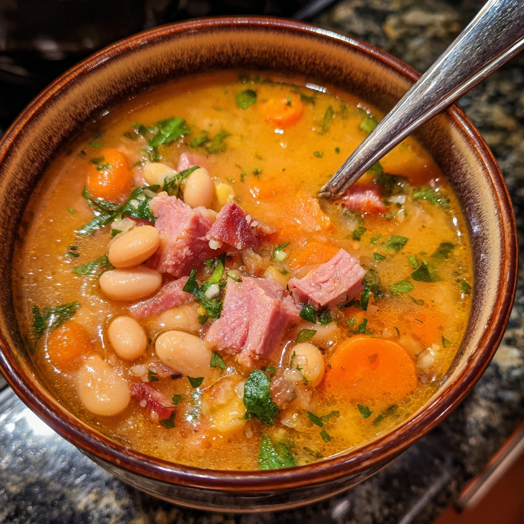 Winter Ham and Bean Soup