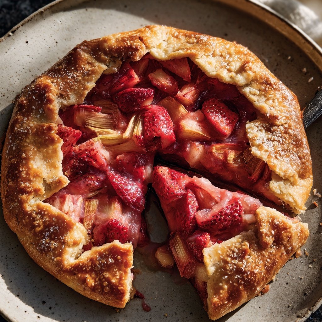Strawberry Rhubarb Galette