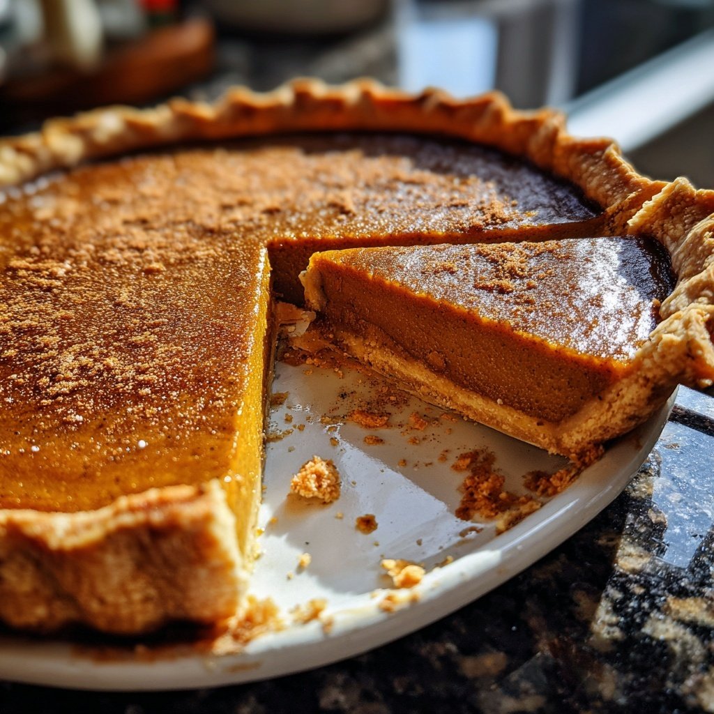 Festive Spiced Pumpkin Pie