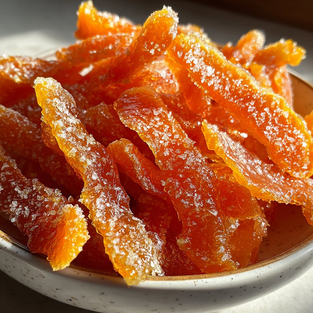 Candied Orange Peel Party Favor