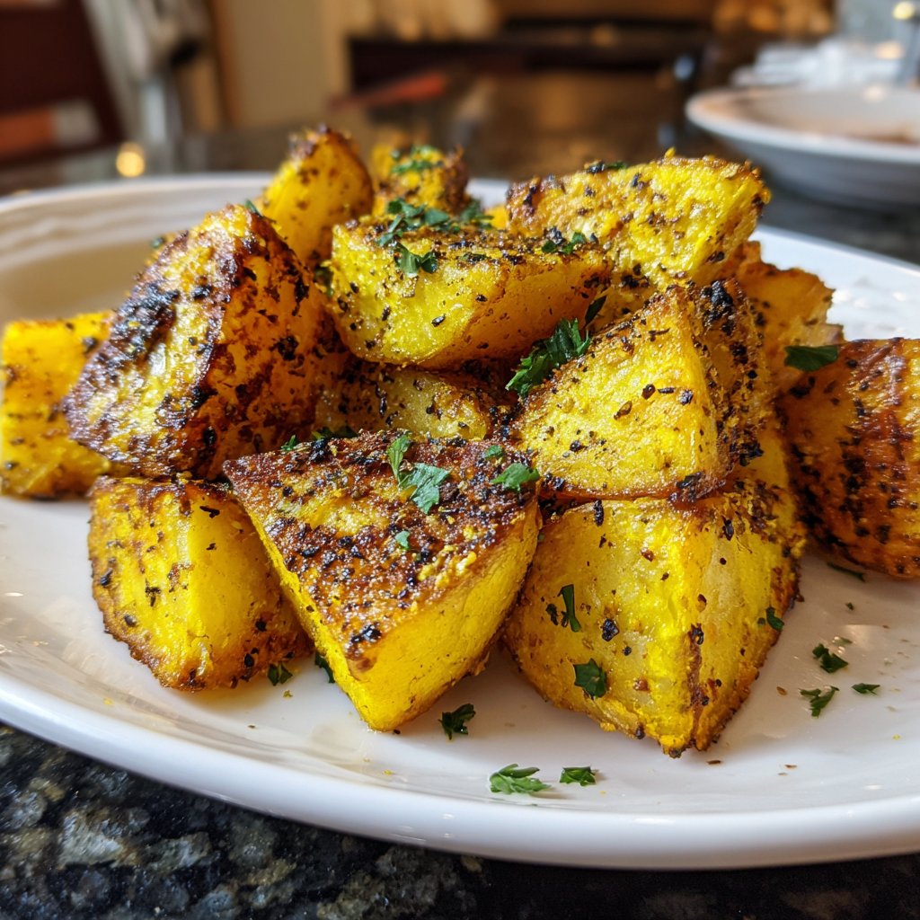 Golden Turmeric Potatoes in Airfryer