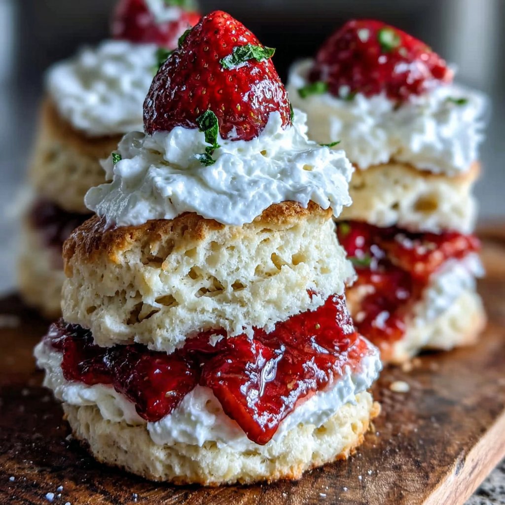 Tender Strawberry Shortcake Biscuits